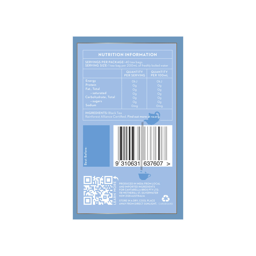 Buy Queen Victoria Decaf Tea Bags 40 pack Coles