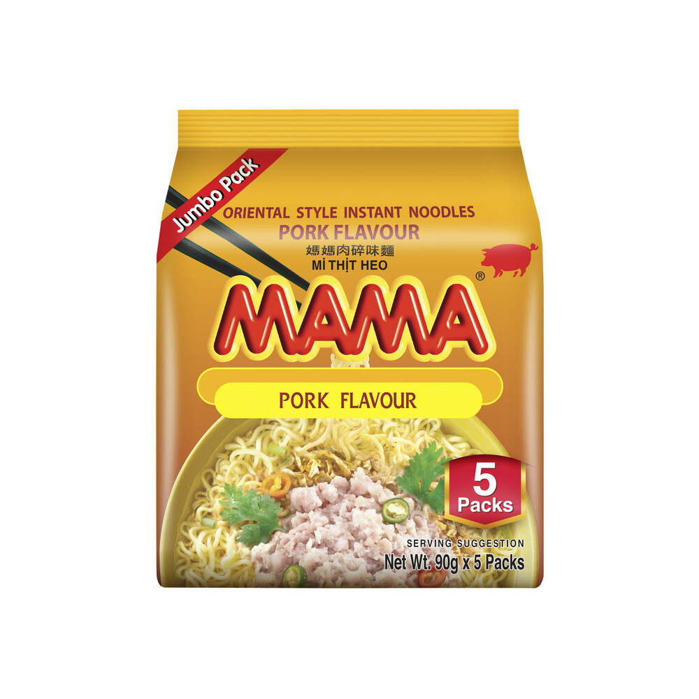 Buy Mama Cup Noodle Pork 5 Pack 450g Coles