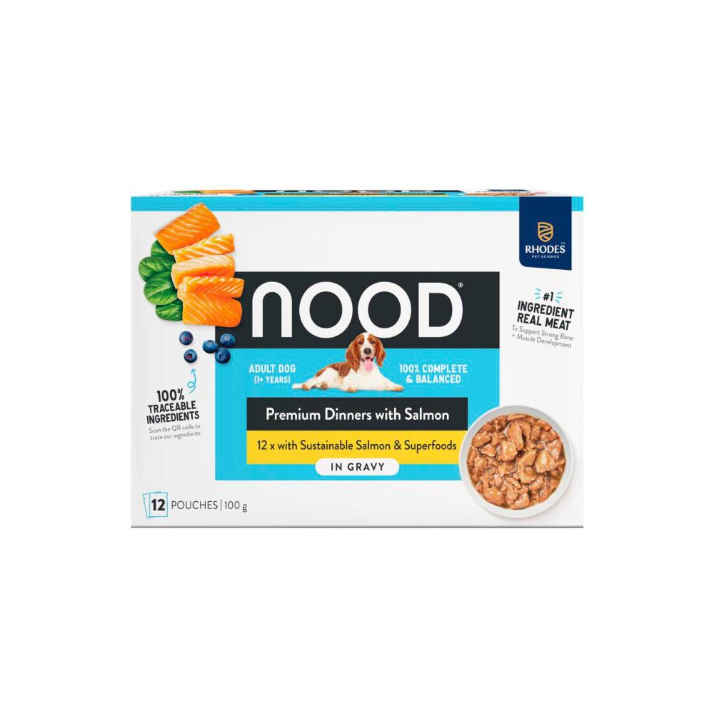 Buy Nood Wet Dog Food Salmon In Gravy 12x100g 12 pack Coles