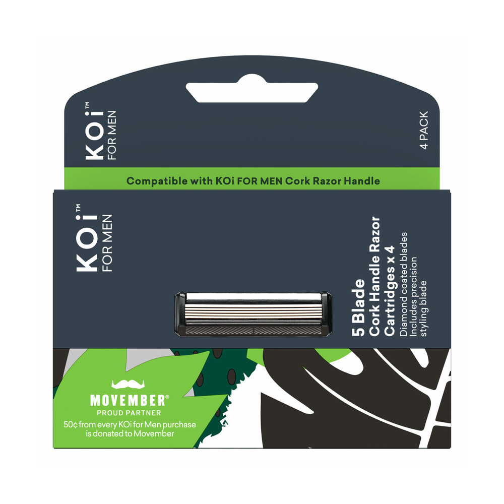 Buy KOi For Men Cork 5 Blade Cartridges 4 pack Coles
