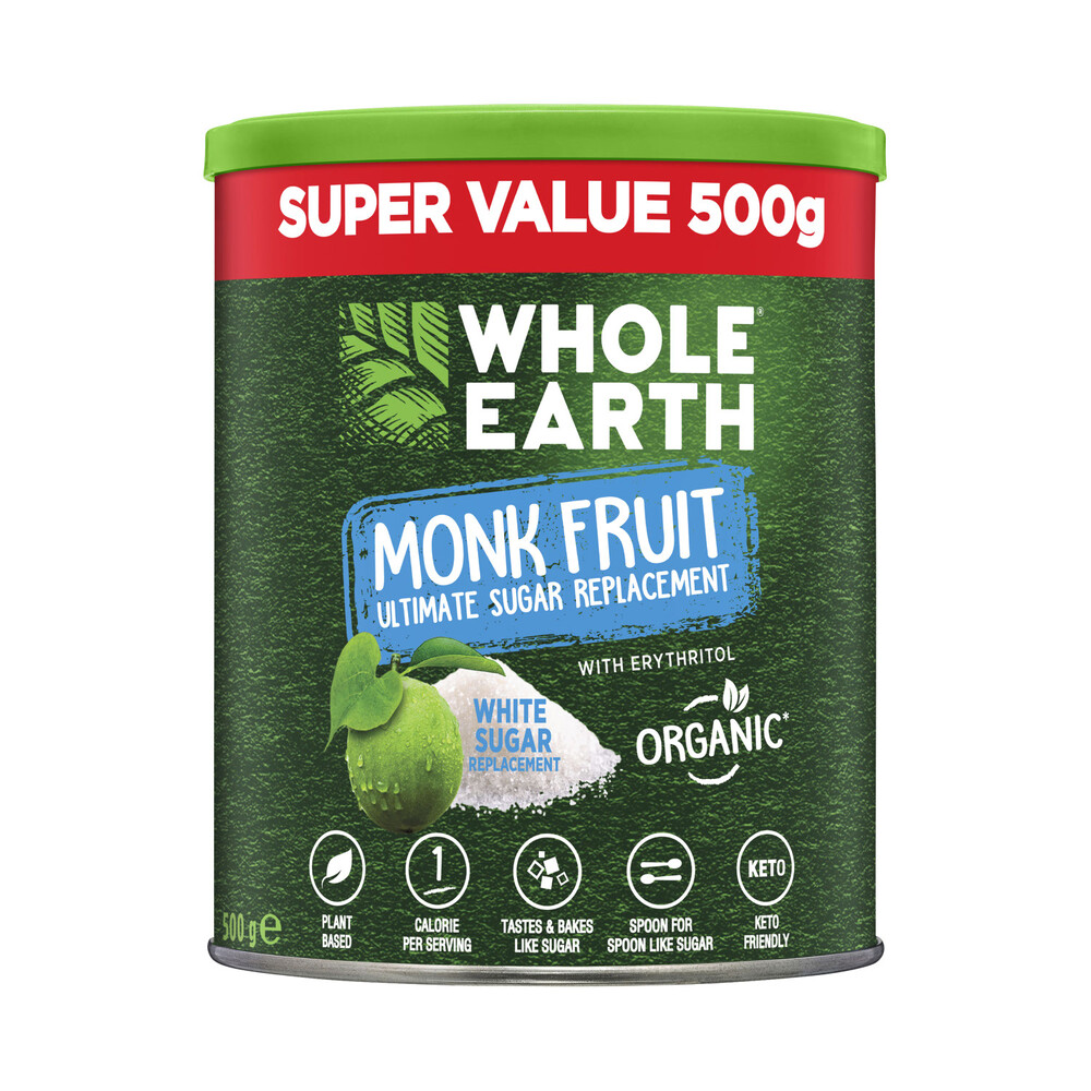 Buy Whole Earth Sweetner Monkfruit White Canister 500g Coles