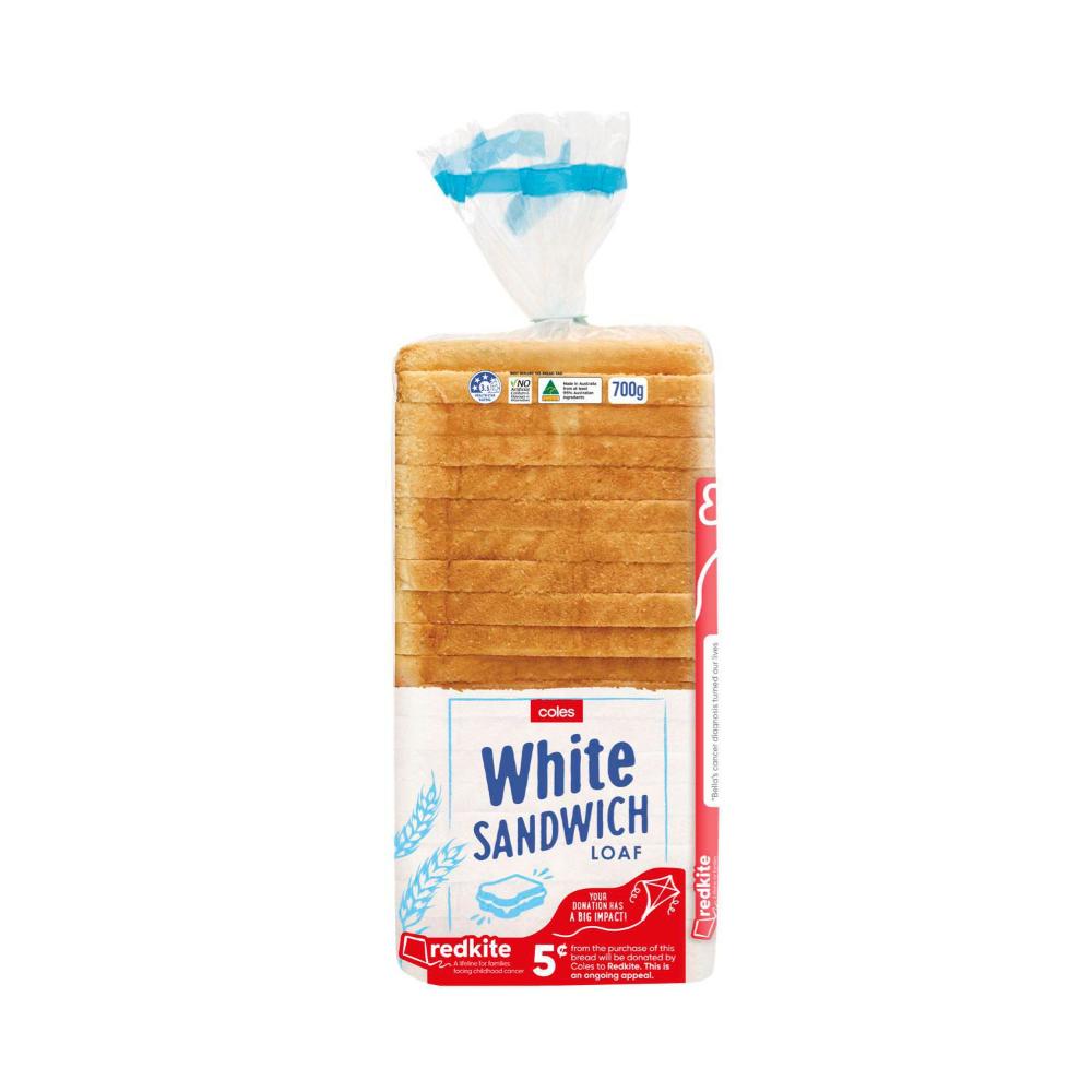 Coles Bread White | 700g