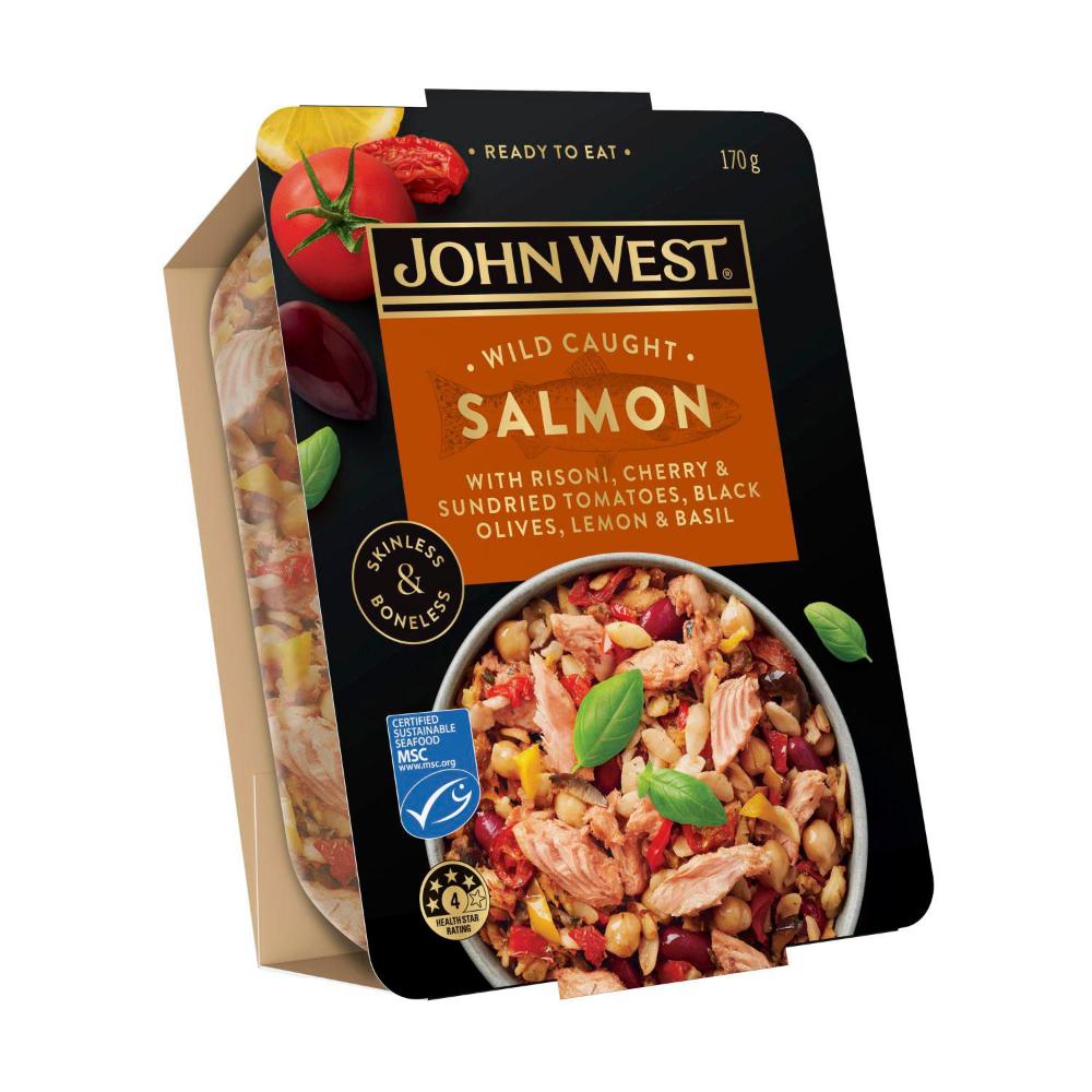 Buy John West Salmon Bowl Tomato Risoni 170g Coles