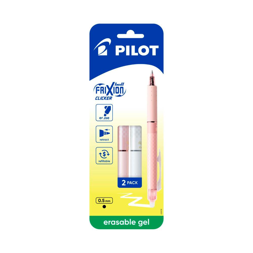 Buy Pilot Frixion Clicker Erasable Pens 2 pack Coles