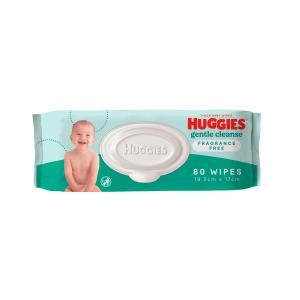 Huggies Fragrance Free 80 Baby Wipes 