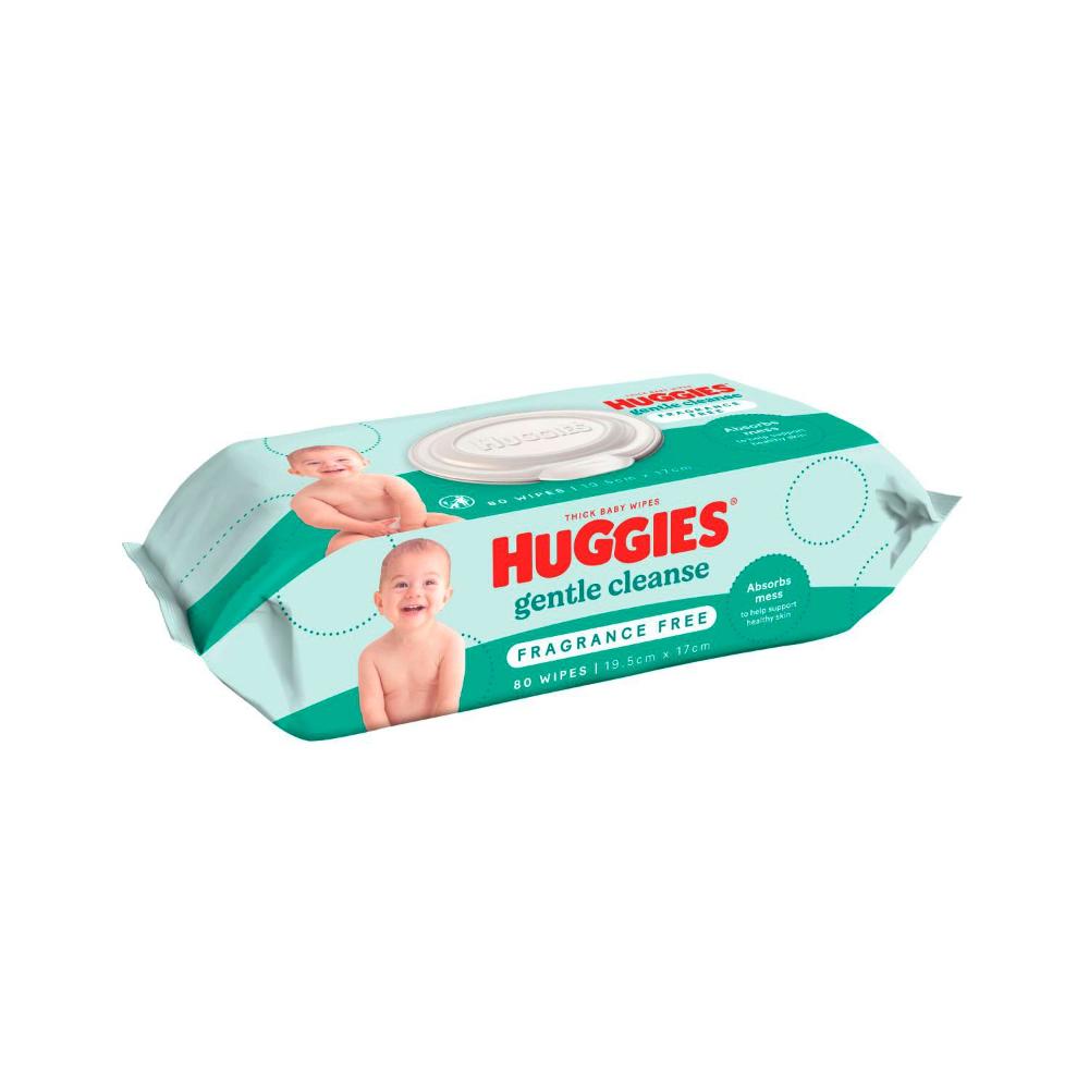 Buy Huggies Gentle Cleanse Baby Wipes Fragrance Free 80 Pack Coles