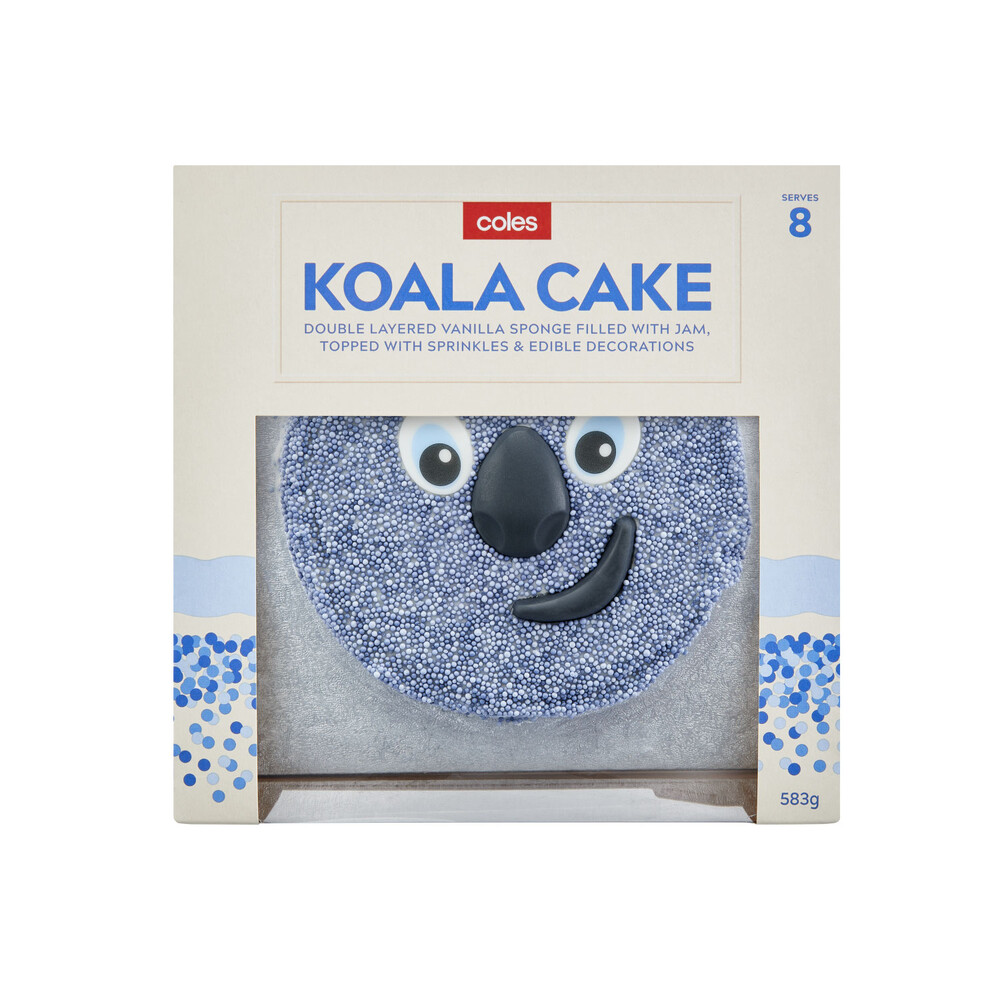 Buy Coles Vanilla Koala Cake 583g Coles