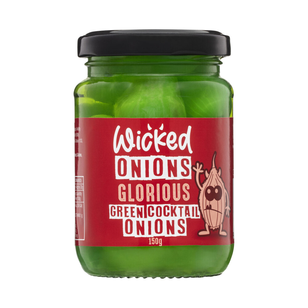 Buy Wicked Green Cocktail Onions 150g Coles