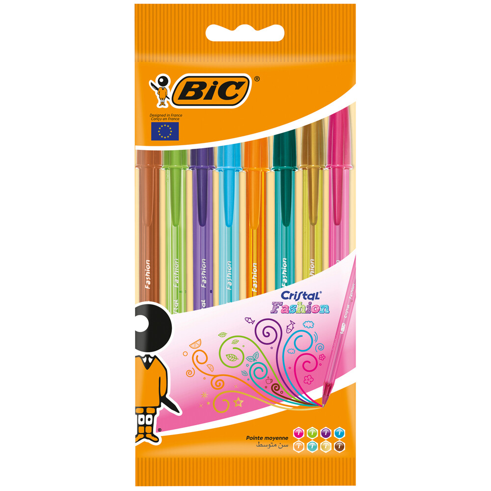 Buy Bic Cristal Fashion Pens pack Coles