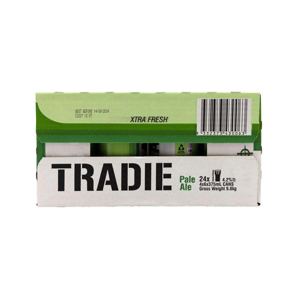 Buy Tradie Pale Ale Can 375mL 24 Pack Coles