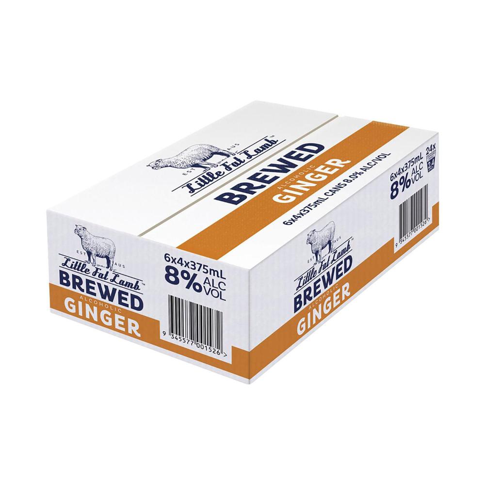 Buy Little Fat Lamb Brewed Ginger Can 375mL 24 Pack Coles