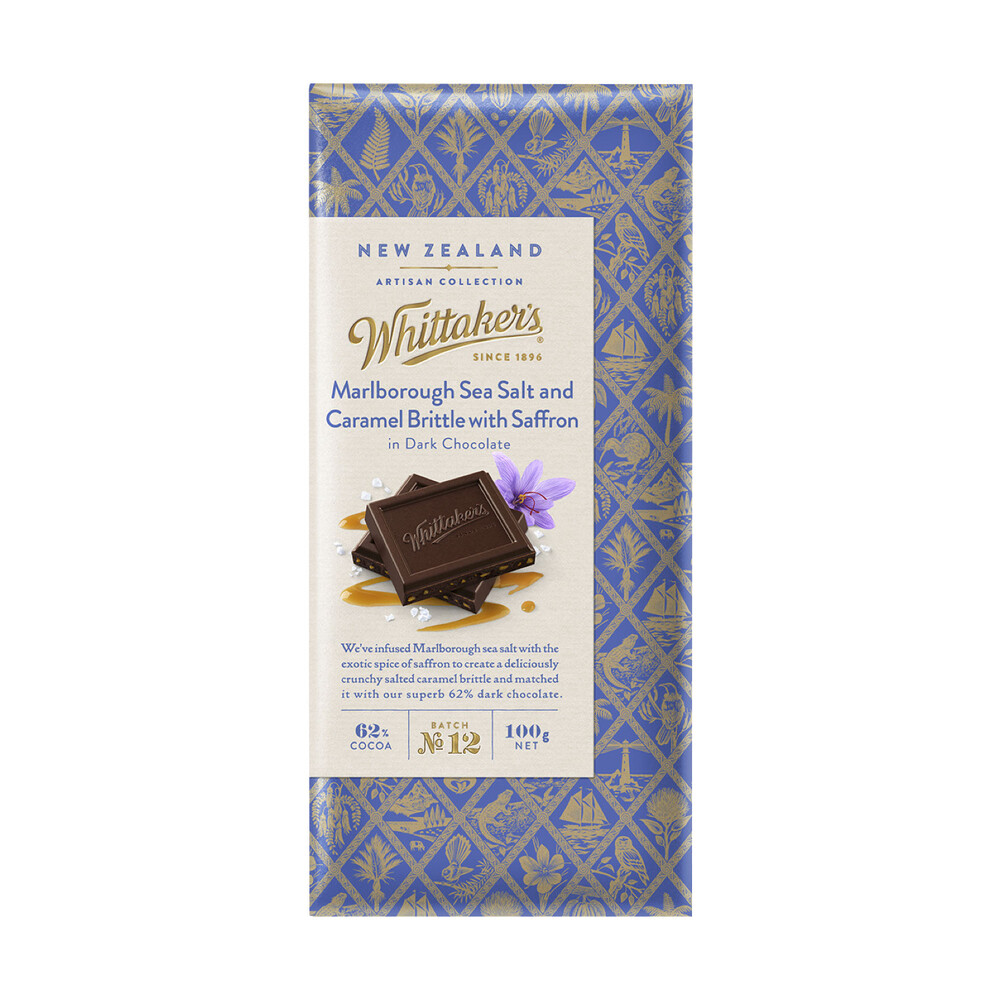 Buy Whittaker's Sea Salt Caramel & Saffron 100g Coles