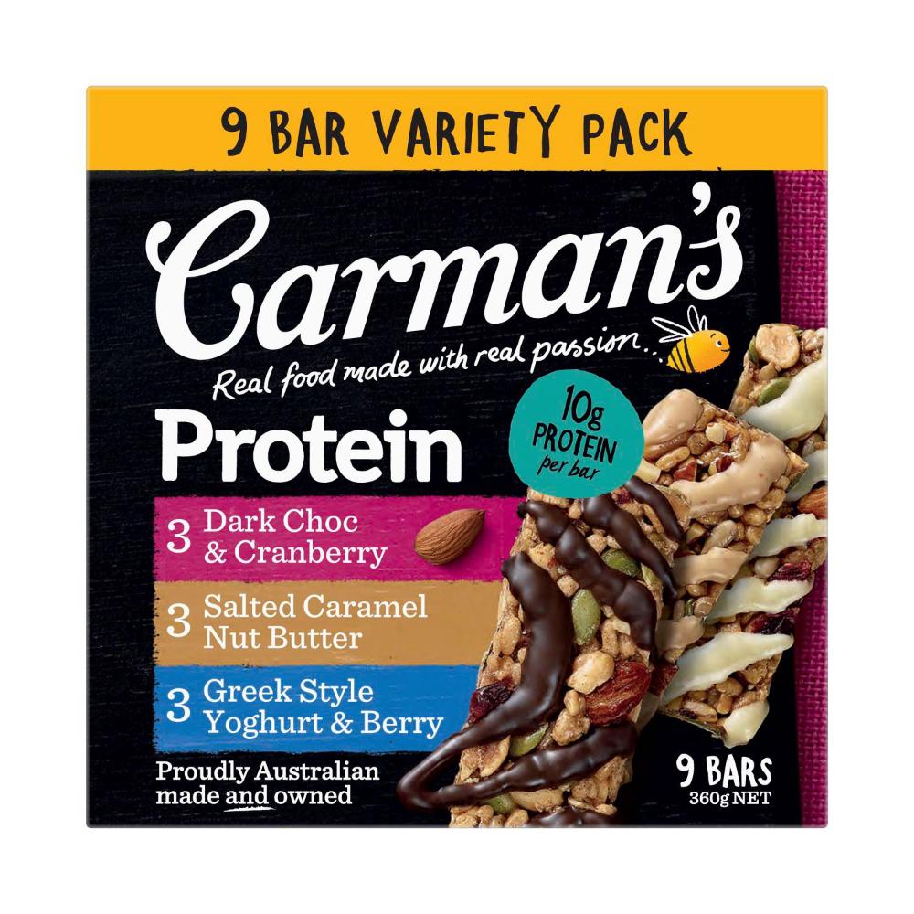 Buy Carman's Protein Bars Variety Pack 360g | Coles