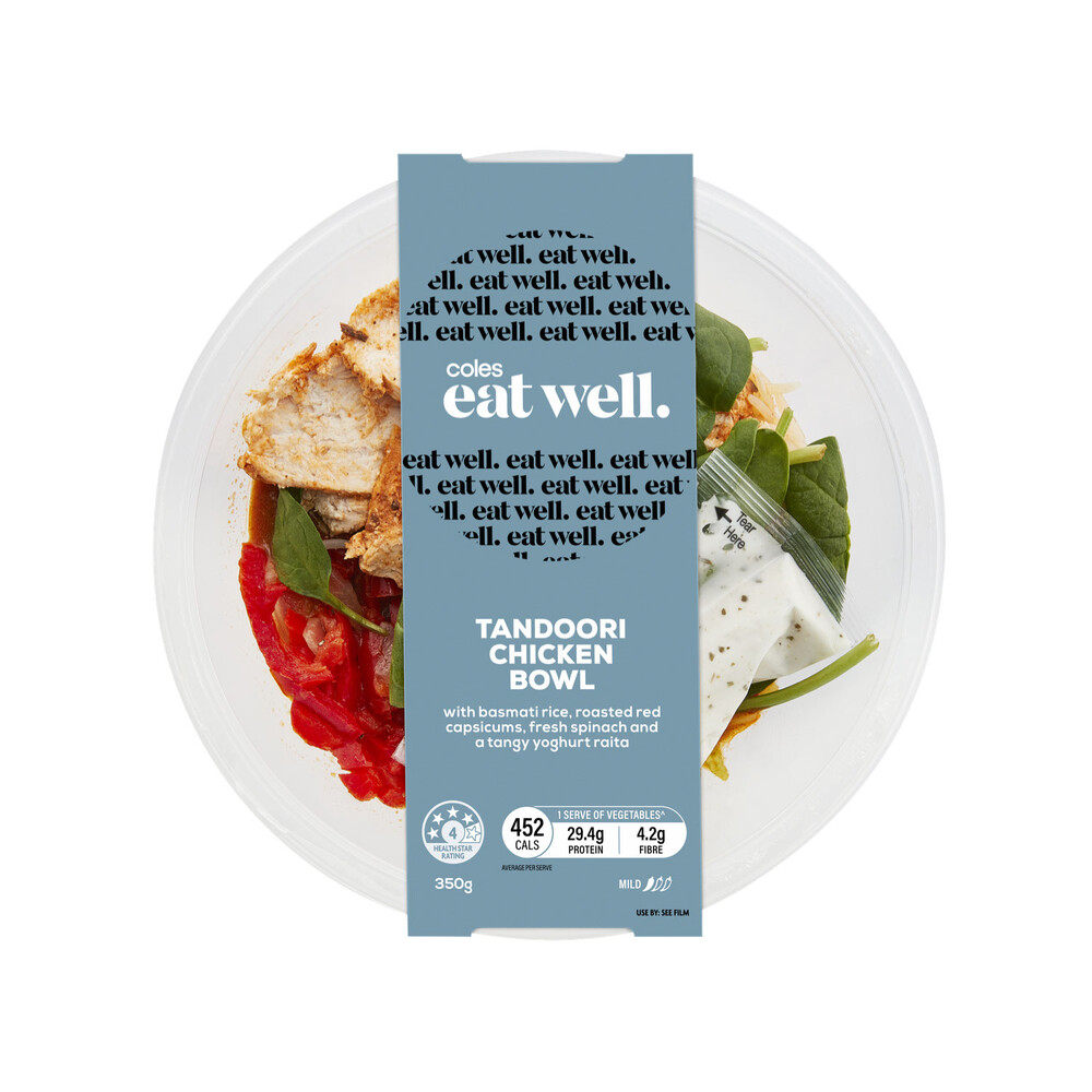 Buy Coles Eat Well Tandoori Chicken Bowl 350g Coles
