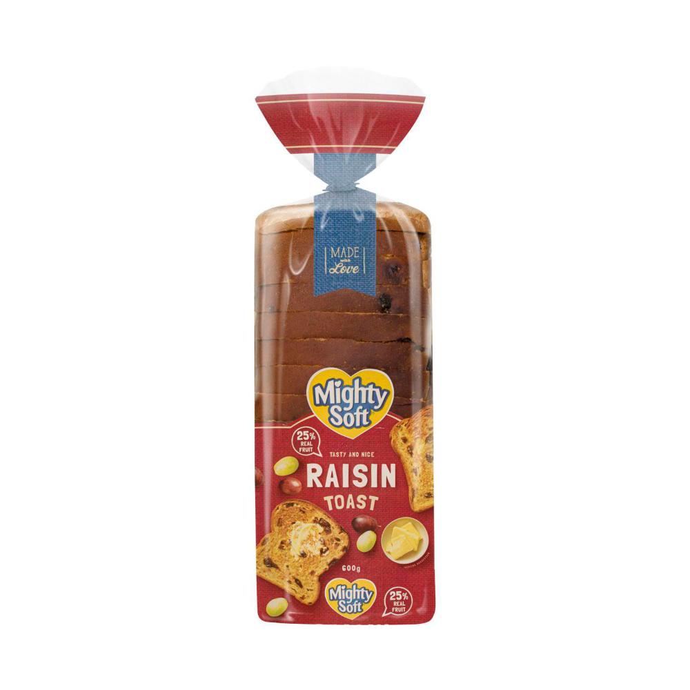 Buy Mighty Soft Raisin Toast 600g Coles