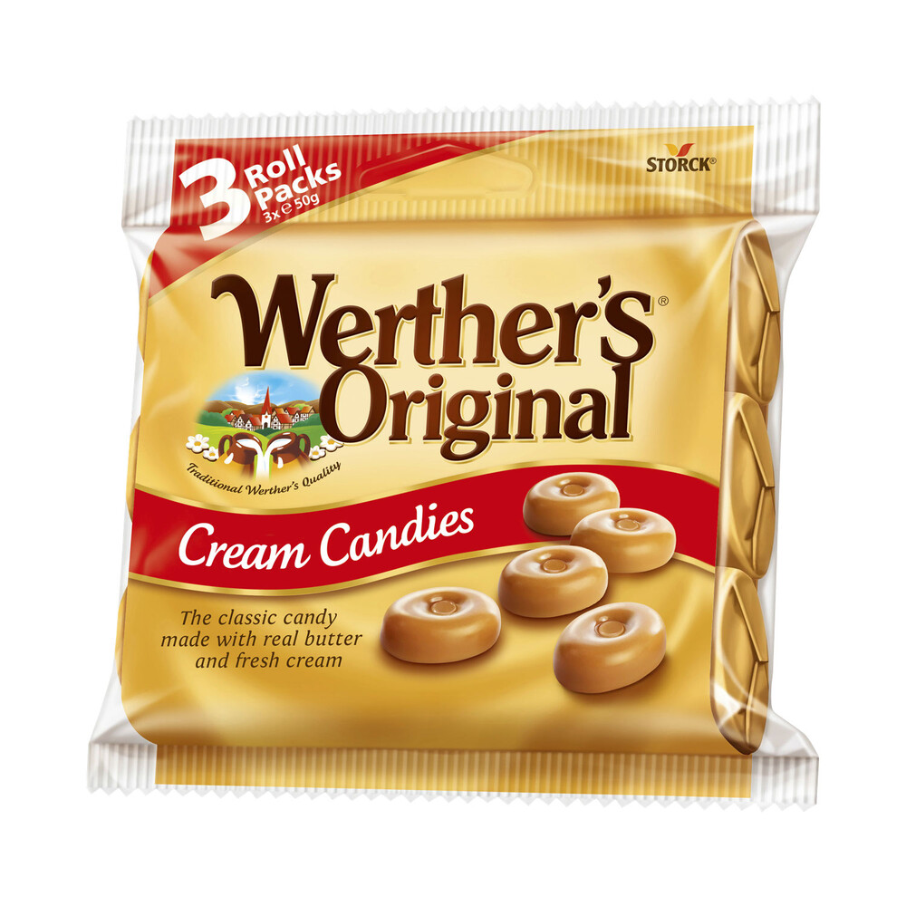 Buy Werther's Original Cream Candies 3 pack 150g Coles