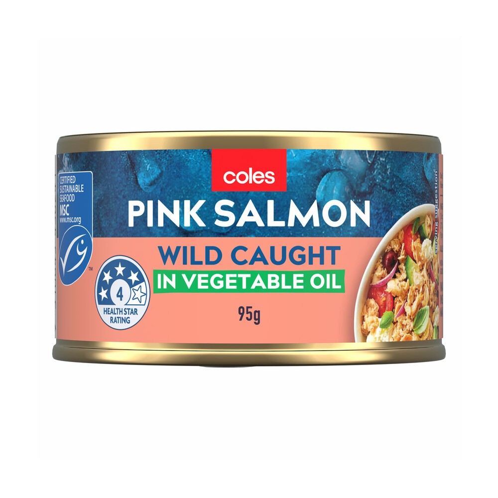 Buy Coles Salmon In Vegetable Oil 95g Coles