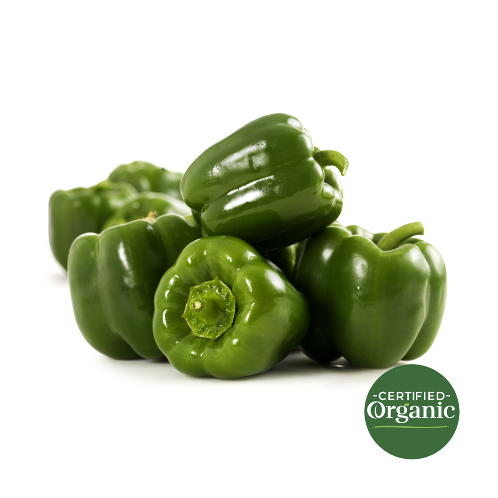 Coles Organic Green Capsicum | approx. 200g each