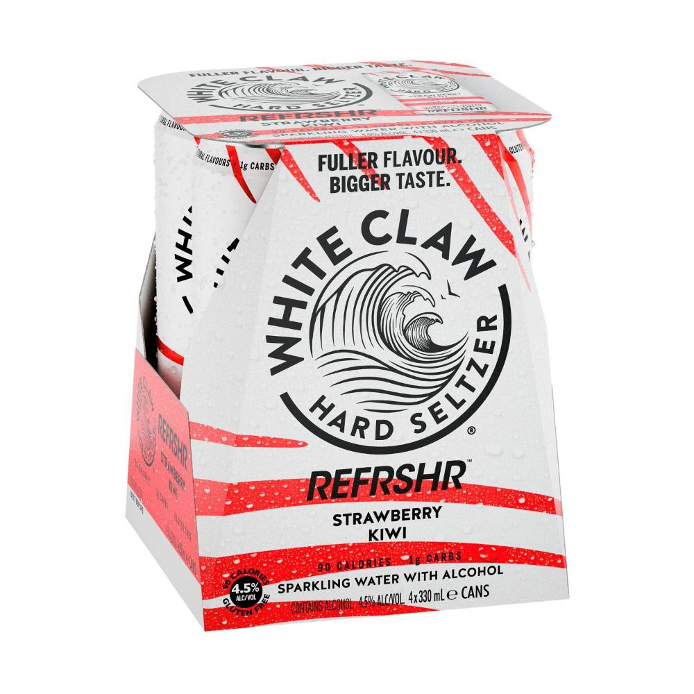 Buy White Claw Refreshr Alcoholic Lemonade Strawberry Can 330mL 4 Pack