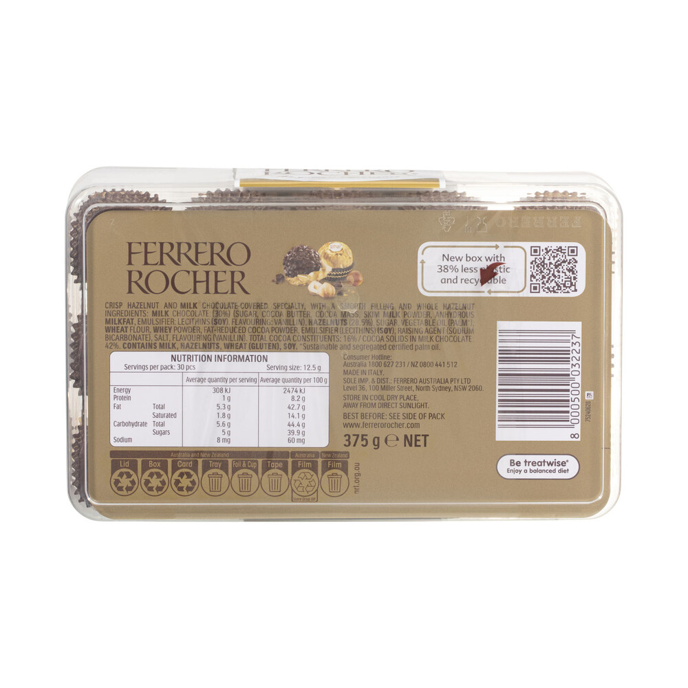 Ferrero Rocher Chocolate Gift Box 30 Pack | 375g