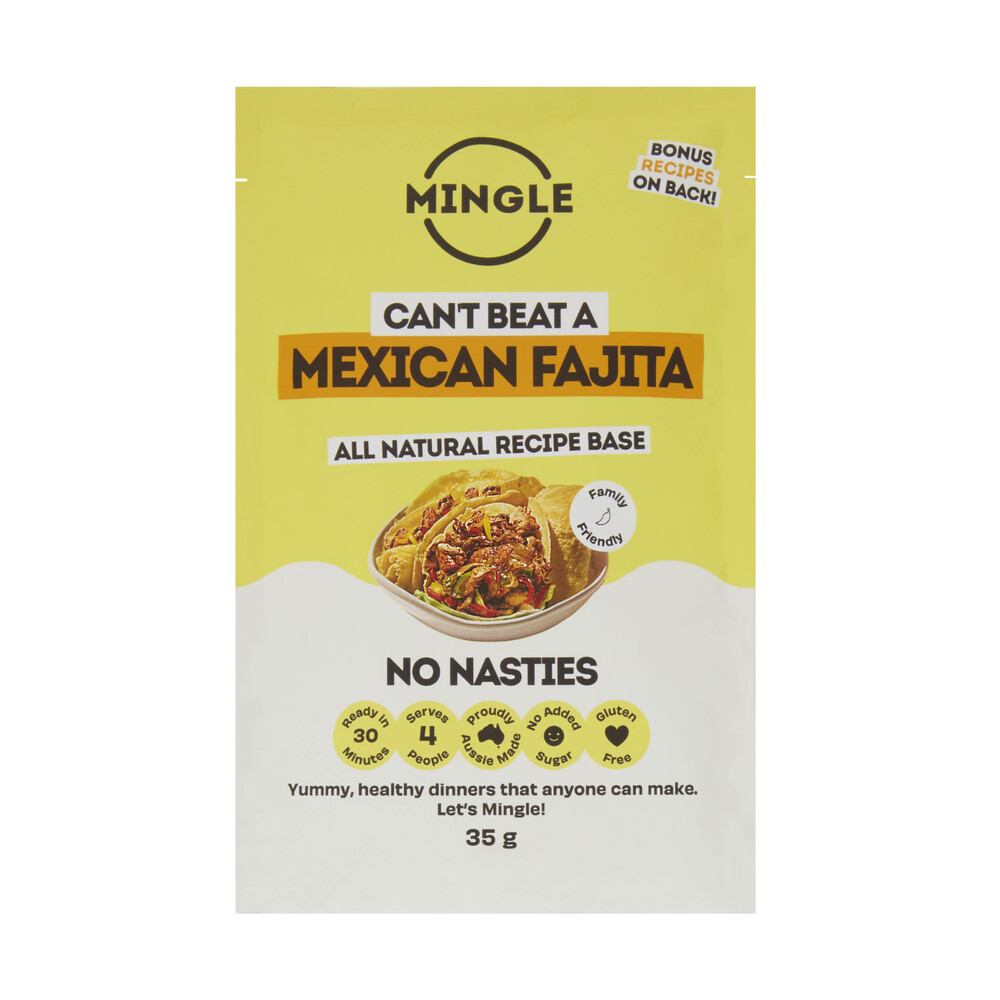 Buy Mingle Mexican Fajita Recipe Base 35g Coles