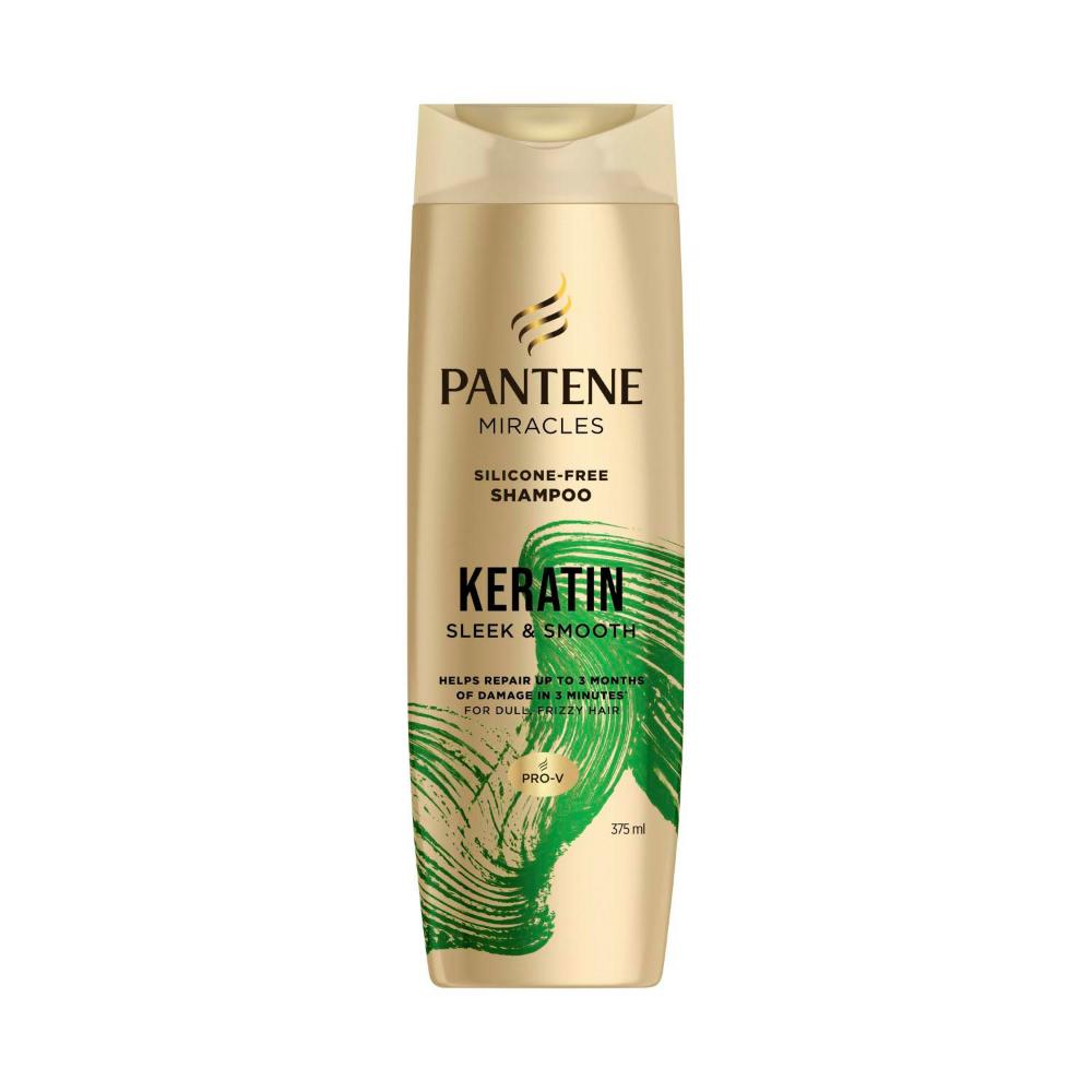 Buy Pantene Miracles Keratin Smooth & Sleek Shampoo 375mL Coles