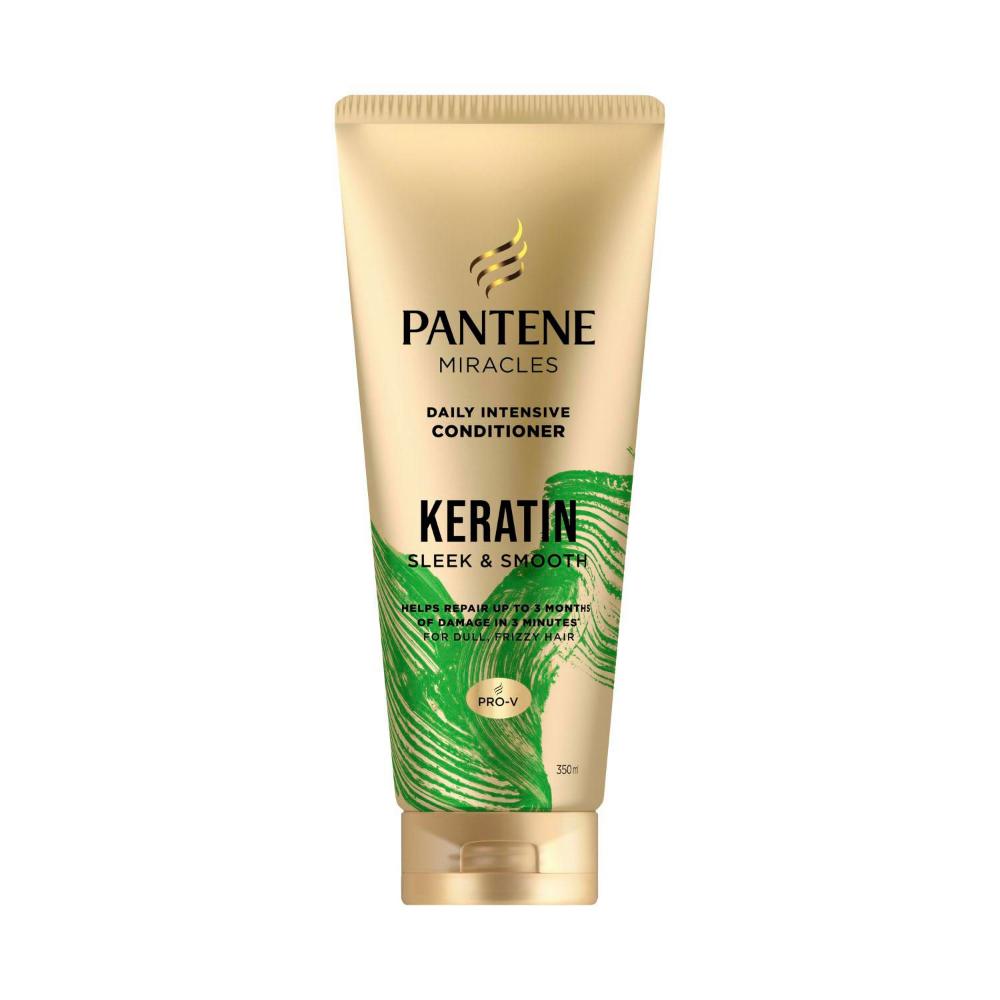 Buy Pantene Miracles Keratin Smooth & Sleek Conditioner 350mL Coles