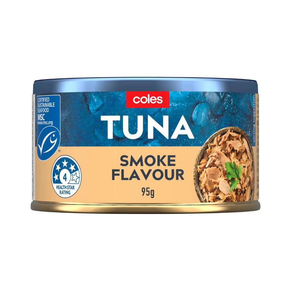 Buy Coles Smoke Flavour Tuna 95g