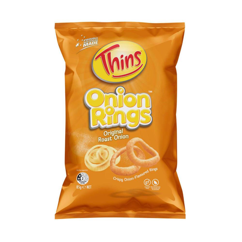 Buy Thins Onion Rings Original Salted 85g Coles