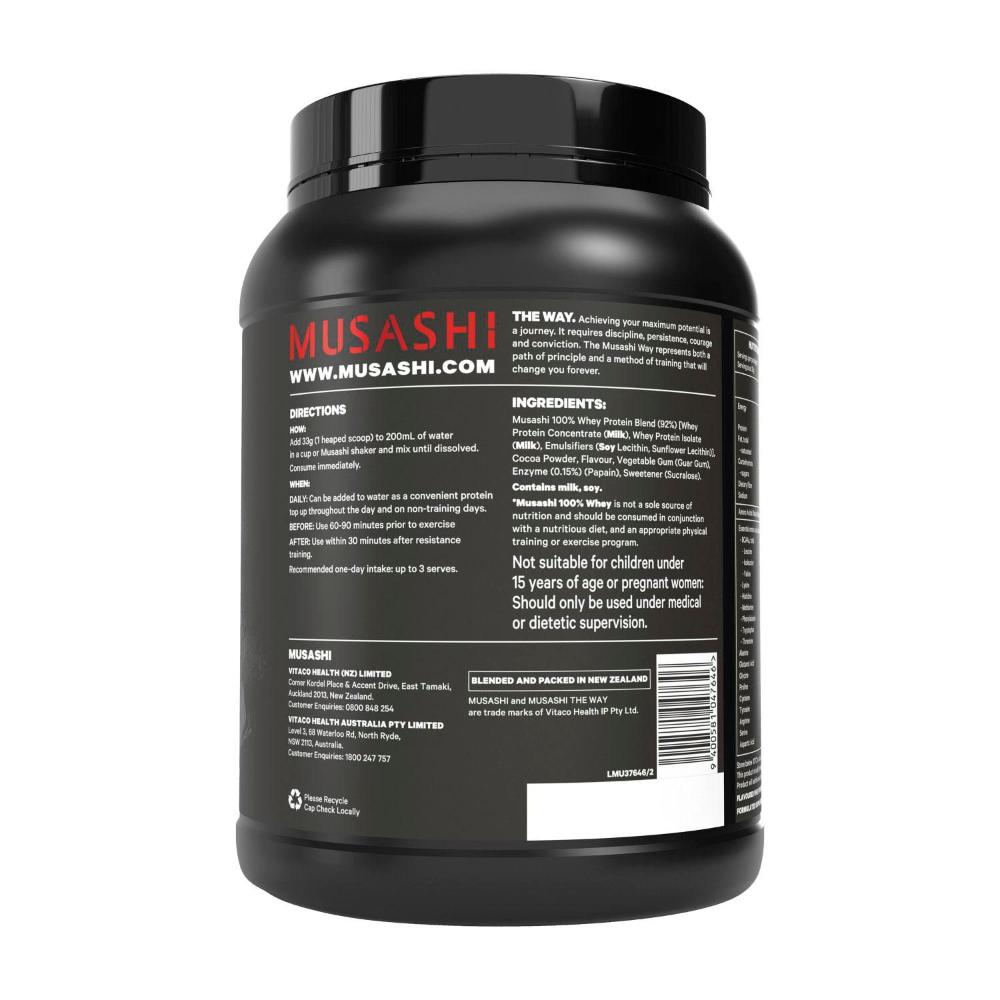 Musashi 100% Whey Protein Powder Chocolate Milkshake | 900g