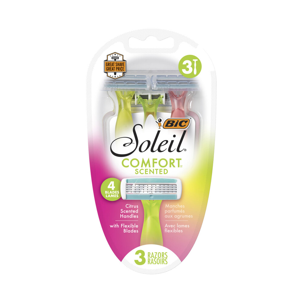 Buy Bic Soleil Comfort Scented Disposable Razors 3 pack Coles