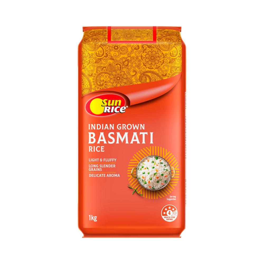 Buy Sunrice Classic Indian Basmati Rice 1kg Coles