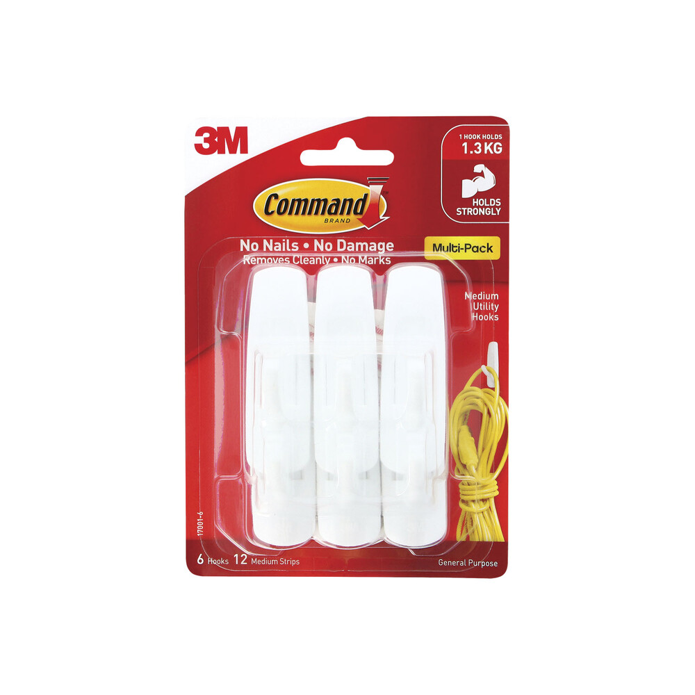 Buy Command Hooks Medium Value Pack 6 pack | Coles