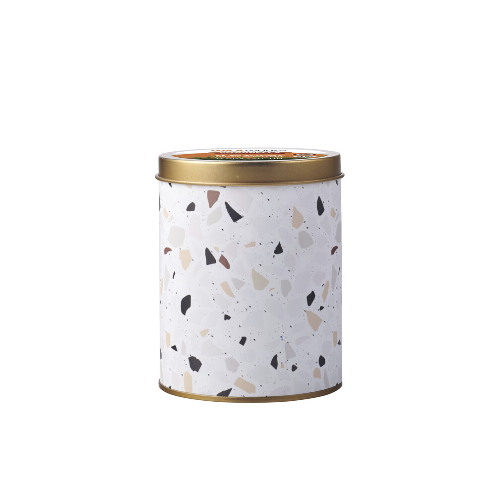 Buy Waxworks Citronella Rose Gold Tin Terrazo Candle 1 each Coles