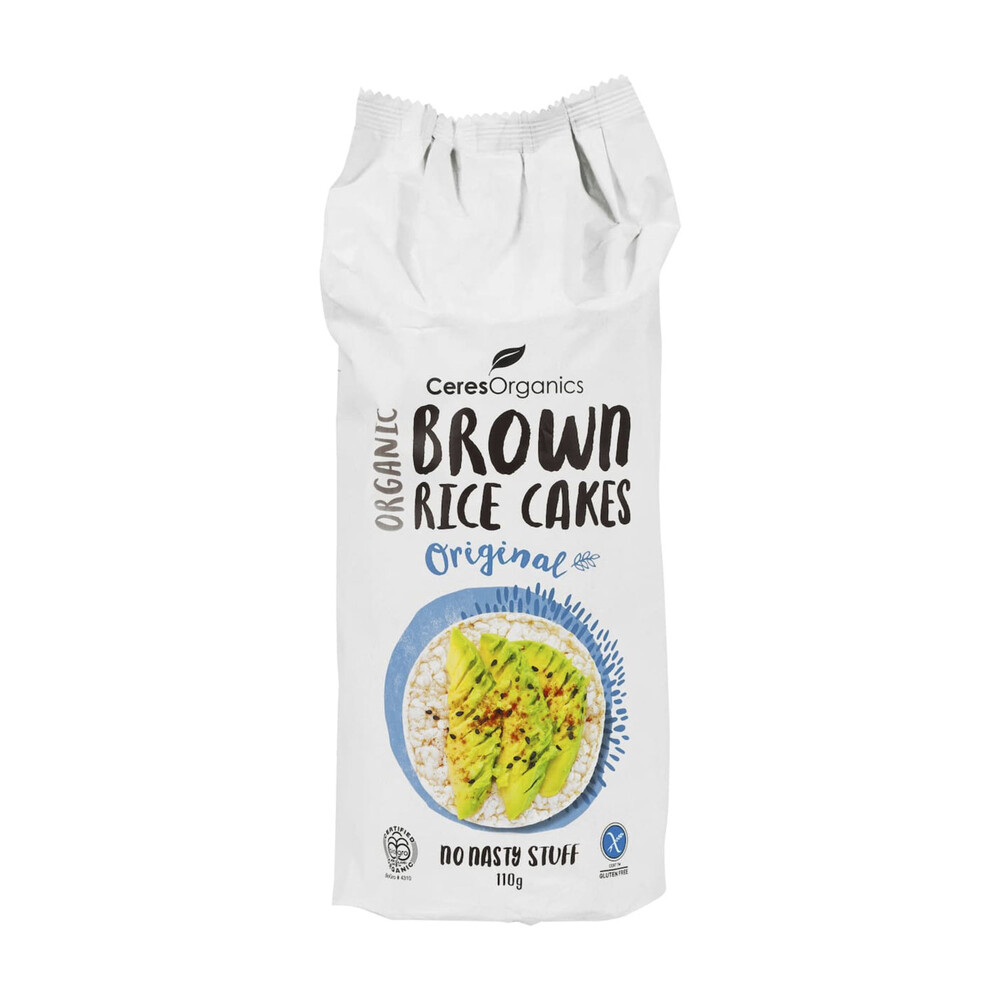 Buy Ceres Organic Brown Rice Cakes Original 110g | Coles