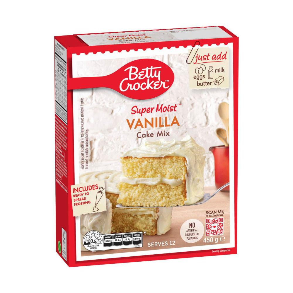 Buy Betty Crocker Vanilla Cake Mix 450g Coles buy-betty-crocker-vanilla-cake-mix-450g-coles