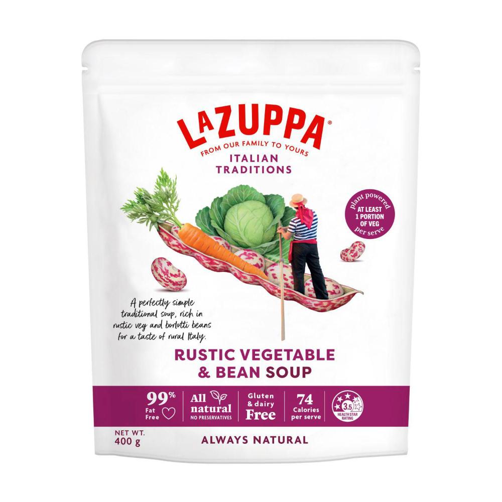 La Zuppa Soup Pouch Rustic Vegetable & Beans | 400g