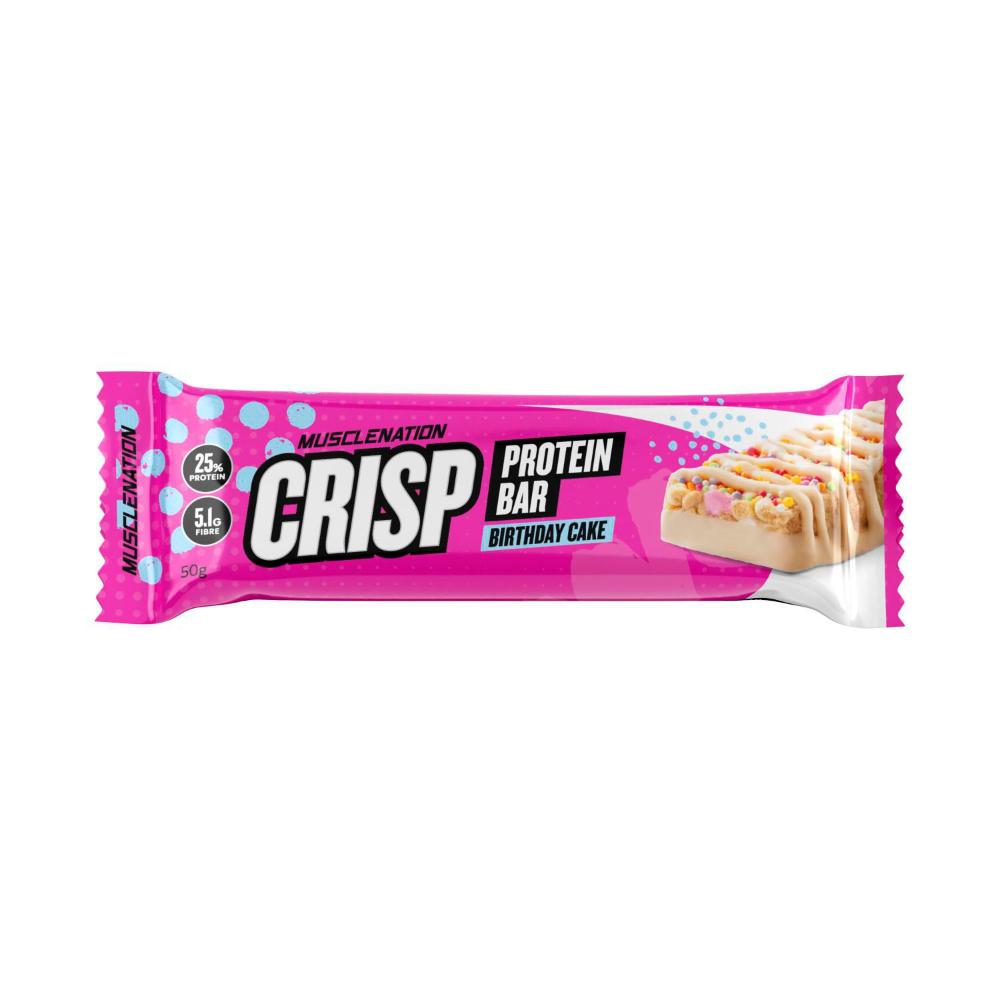 Buy Muscle Nation Protein Crisp Bar Birthday Cake 50g Coles