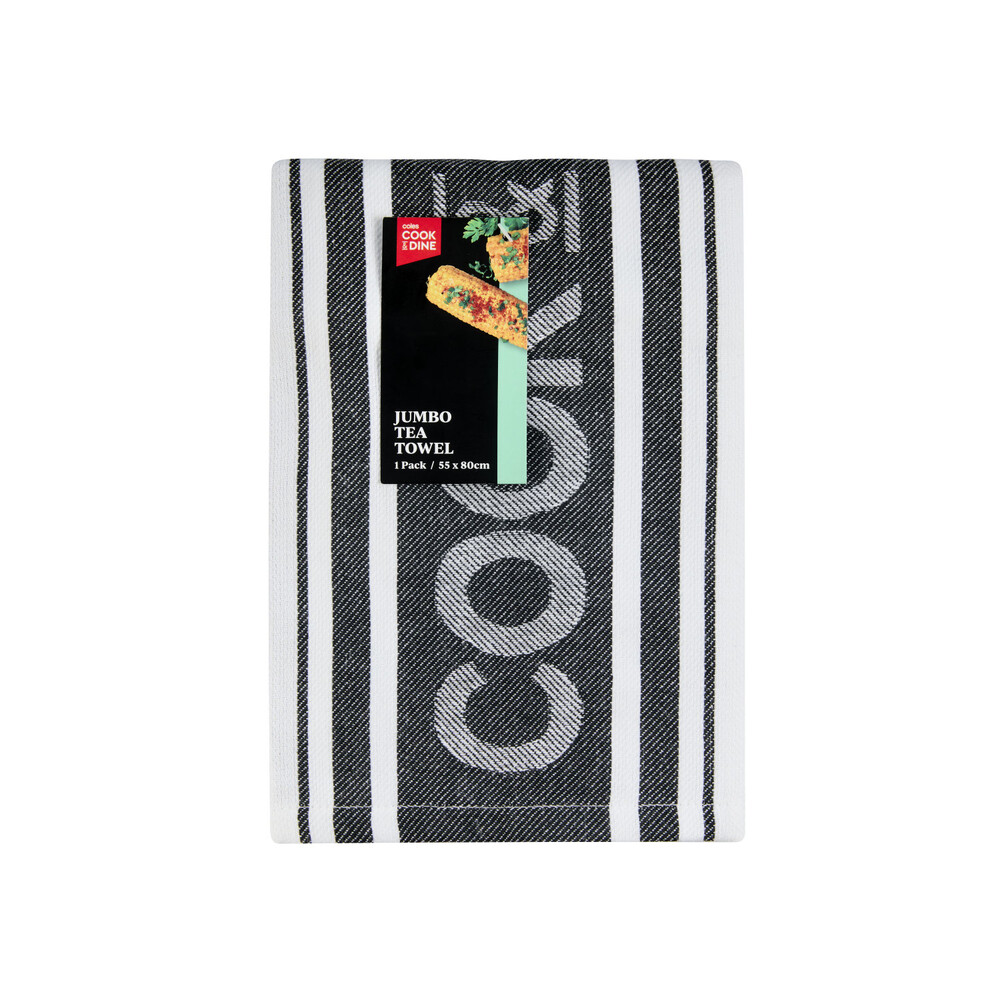 Cook & Dine Jumbo Tea Towel | 1 each