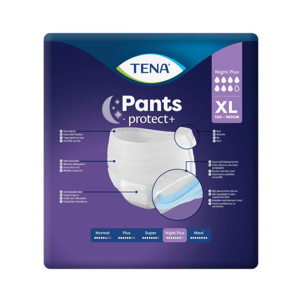 Buy Tena Incontinence Night Pants XL Size 10 Pack Coles