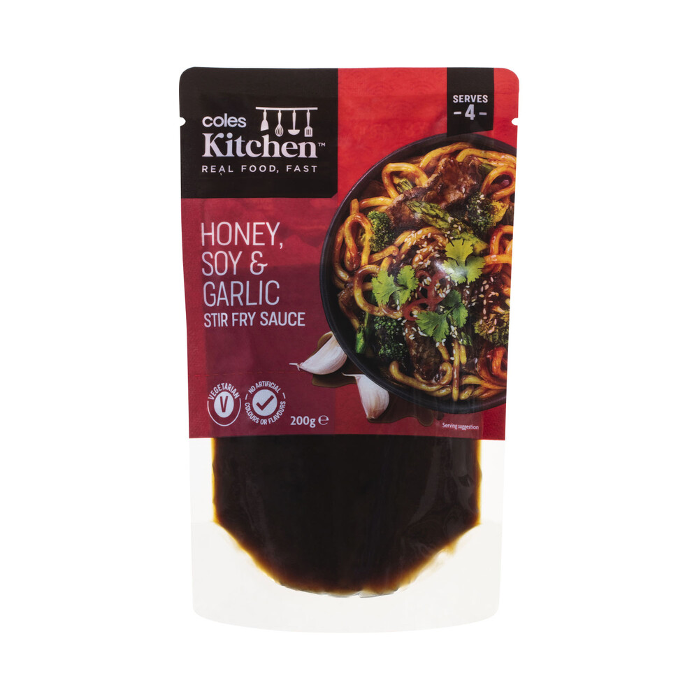 Buy Coles Kitchen Honey Soy & Garlic Stir Fry Sauce 200g Coles