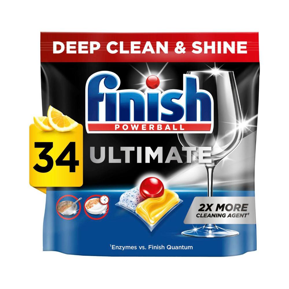 Buy Finish Ultimate Dishwashing Tablets Lemon Sparkle 34 pack Coles