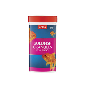 coles gold fish food