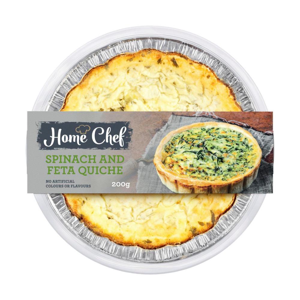 Buy Home Chef Quiche Spinach & Feta 200g Coles