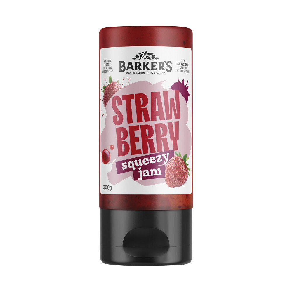 Buy Barkers Strawberry Squeezy Jam 300g Coles