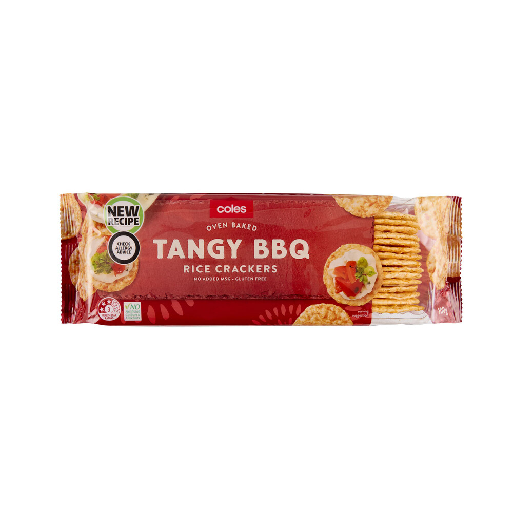 Red Rice Coles Buy Coles BBQ Rice Crackers 100g | Coles