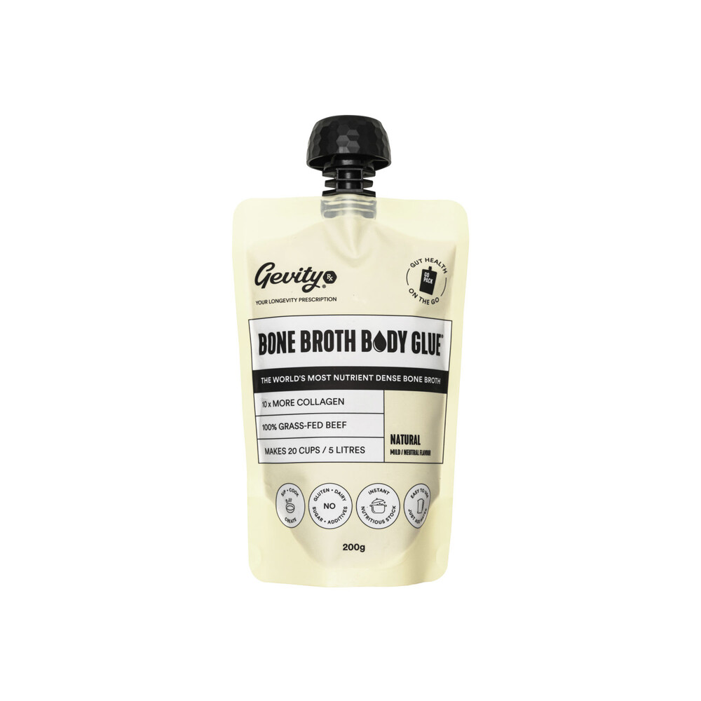 Buy Gevity Rx Bone Broth Body Glue Natural Go Pack 200g Coles