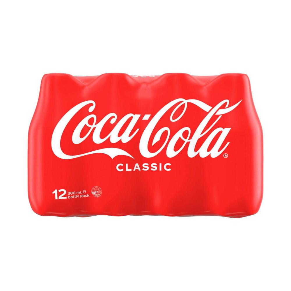 Buy Coca-Cola Classic Soft Drink Multipack Mini Bottles 300ml 12 Pack