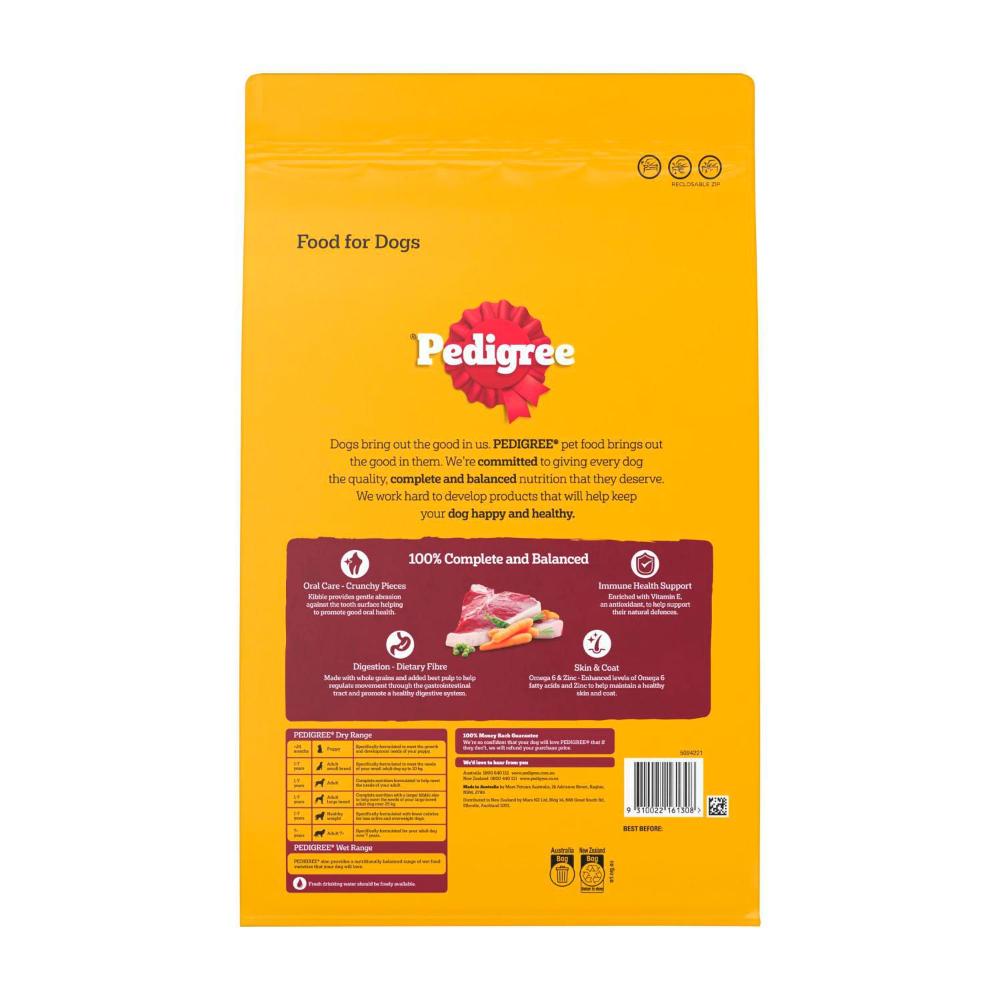 Buy Pedigree Adult Dry Dog Food With Real Beef 3kg | Coles