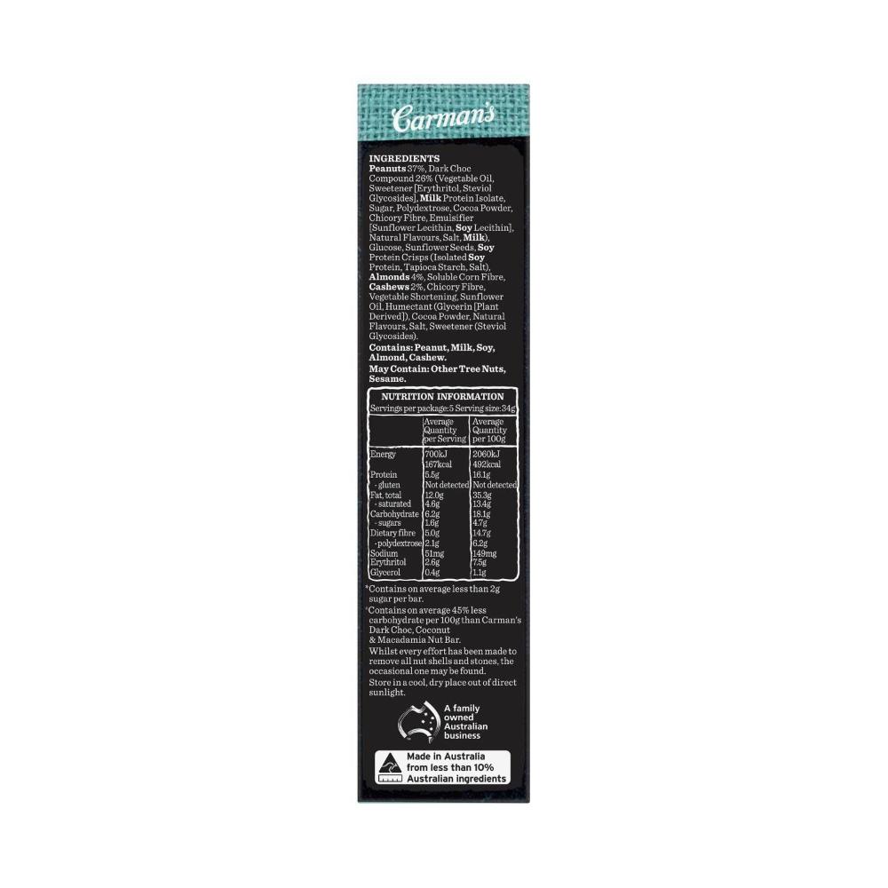 carmans low sugar low carb bars